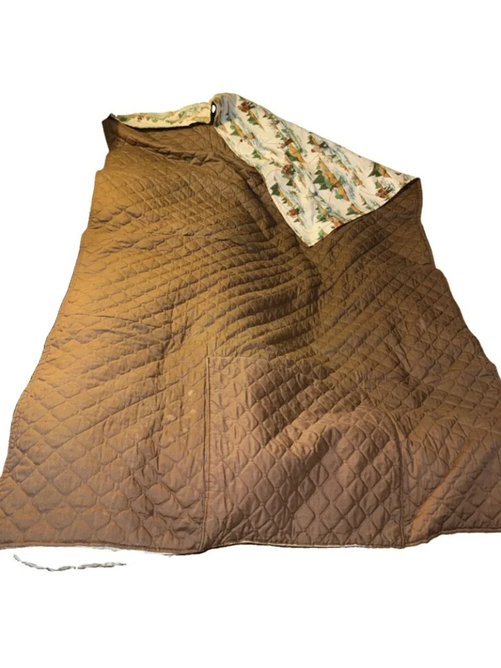 Vtg Fisherman Log Cabin Style Quilt 56
